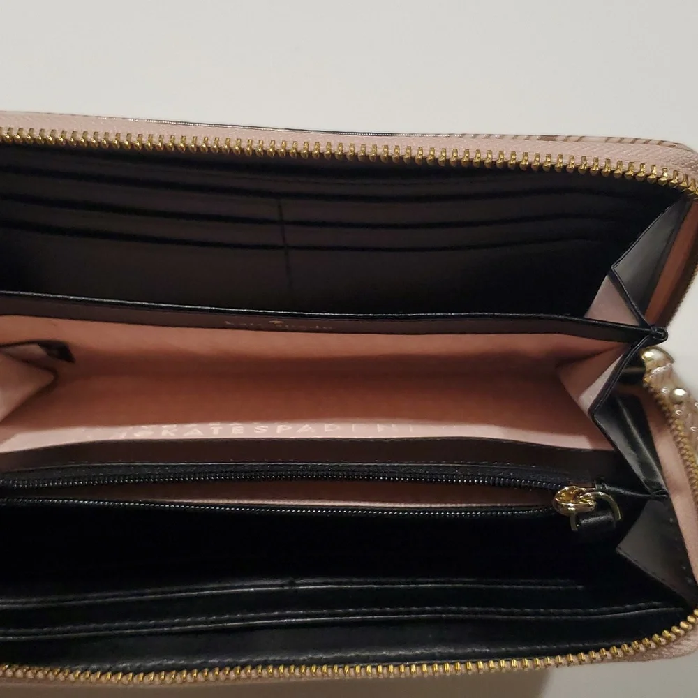 Like New kate spade New York Ellison Avenue Stacy Vinyl Pink Plaid Wallet